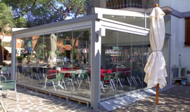 closed gazebo for bars